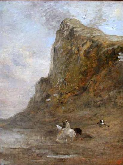 Eugene Fromentin Moroccan Horsemen at the Foot of the Chiffra Cliffs Norge oil painting art